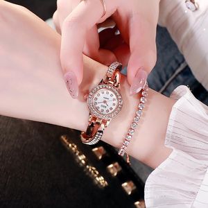Horloge Dameshorloge Diamant Kleine Dial Spiraal Crown Quartz Casual Simple Temperament Dames