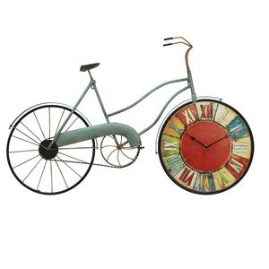 壁時計アメリカンレトロ自転車ノスタルジックなコーヒーショップクリエイティブホームデコレーションクロックバーシャビーシックモダンデザイン 3DBG22