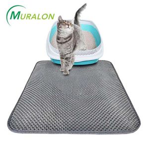 Pet Cat kullmatta Vattentät Dubbelskikt Littrappeapping Couverture Chat Katter Blanket Clean Pad Produkter för Cats Tillbehör 2101006