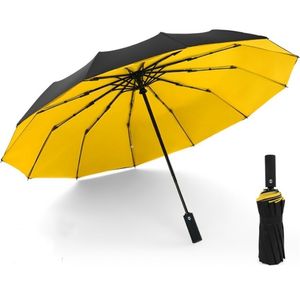 Vindskyddad dubbel automatisk vikning Paraply Kvinna Man 12 Benbil Lyxig Stora Business Paraplyer Män Rain Women Present Parasol 211124