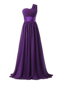 Sweetheart Chiffon Country Bridesmaid Dresses Formal Maid of Honor Backless One Shoulder Beach Plus Size Dresses Party Evening Gowns