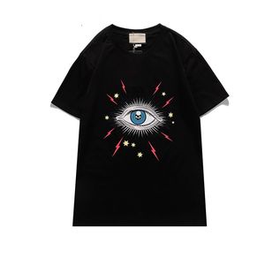 2021 Neue Stickerei Bunte Augen T-Shirt Männer Frauen Mode Flut Sommer BB Casual Street GC T-Shirt aus Designer C P T-Shirt Großhandel