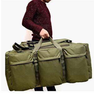 Duffel Bags Men s Travel Bag Of Great Capacity l Military Tactical Canvas Waterproof Hiking Climbing Camping Xa216