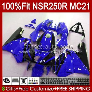 Injection For HONDA NSR250R MC21 PGM3 NSR250 103HC.204 NSR 250 R NSR 250R 90 91 1992 1993 NSR250RR 1990 1991 92 93 OEM Fairing blue glossy