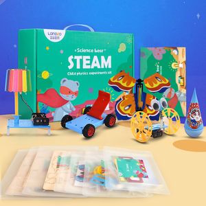 Best Kids Steam Science Toys Atacado Urso Children Experiência Física Kit Aprendizagem Inovadora DIY Criativo Jogo Educacional Presente