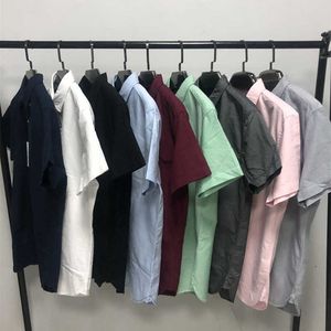Kurzarmhemd für Herren, T-Shirt, lässige Frühlingshemden, schmale Hemden, asiatische Größe: M-2XL, verschiedene Farben, Oxford Textile, formelle Hemden, Knöpfe