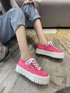 casual canvas shoe women shoes rubber platform inspired by motocross tires defines unusual design of these nylon gabardine logo triangle decorate cm size