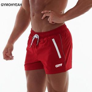 GYMOHYEAH NEUE Herren-Shorts, schnell trocknend, mit Fitness, Bodybuilding, Workout-Shorts, Herren, hochwertige Muskulatur, Herren-Strandshorts C0222