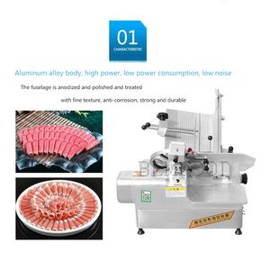 Meat Gavining Machine Commercial Slicer 110 V 220V W pełni automatyczny Maszynka do plasterków Lamb Przetwarzanie żywności Przetwarzanie żywności