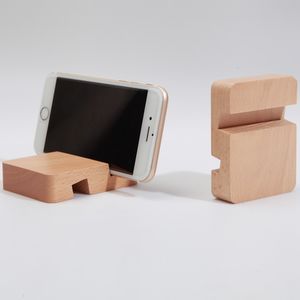 Universal Cell Phone Double Slot Wood Bracket For Phone Desktop Stand For Ipad For Mobile Phone Holder Stand Accessories