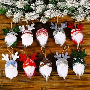5個/ロットクリスマスツリーぶら下がっているgnomes飾りエリックスウェーデンの手作り豪華なサンタエルフの家の装飾休日の装飾phjk2111
