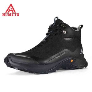 HUMTTO Hiking Shoes Professional Outdoor Climbing Camping Men Boots Mountain Trekking Sneakers Mens Tactical Hunting Sport Shoes H1125