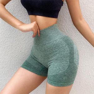 Gym Clothing 2022 Womens Seamless Fitness Shorts High Waist Belly Breathable Stretch Yoga Female Sports Leggings Running -40