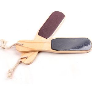 Heiß-verkauf 100 teile/los doppelseitigen Fuß Waschbrett Holz Peeling Peeling Schwielen Mix Colore Gesundheit Pflege Fuß Behandlung freies