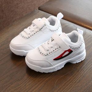 2022 spring autumn new childen's Sneakers boys Kids high qaulity For children Casual Shoes Black white Pink 3 color luxury fashion girls shoe