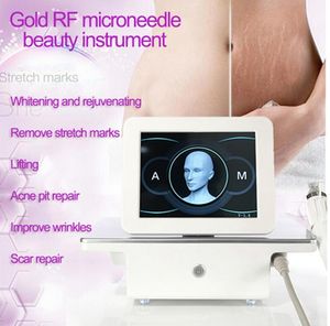 Professional Fractional RF Microneedle Machine 10/25/64/nano Pins Cartridge Stretch Marks Remove Face Skin Lifting Shrink Pores