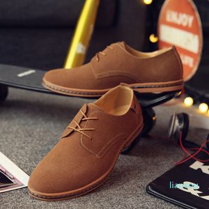 Elegant Shoes Men Oxfords Dress Shoes Genuine Leather Cow Suede Plus Size Prom Formal Wedding Shoes Man