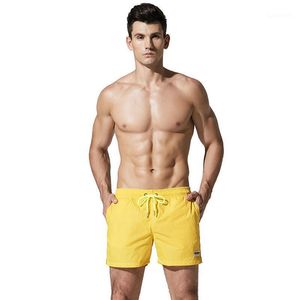 Pantaloncini da uomo Giallo Blu Nero Estate Uomo Spiaggia Traspirante Nuoto Costumi da bagno sexy Palestra Sport Surf Bikini