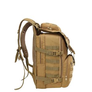 Wojskowy plecak armia taktyczna molle plecak mężczyźni podróż sportowe kempingi wędrówki wędrówki na zewnątrz kamuflaż nylon 40l 1000d torba Y0721