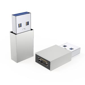 Metal USB3.1 Typ-C OTG-adapter Typ C till USB 3.1 Datakonverteringskontakt för all typ C-enhet