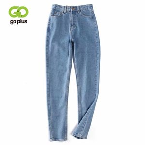 Goplus jeans mamma kvinna hög midja lösa harem denim byxor pantalon mujer femme nouveau broken dames c10645 210629