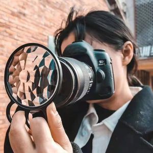 Handheld Kaleidoscope Irregular Shape Camera Filter Rotatable Photography Accessories Filters Prism