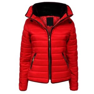 Zogaa冬のジャケットの女性のコートのフグジャケットコットンパーカー女性ブランドの上着因果模様のスリムフィット固体オーバーコートパーカーレディース210204