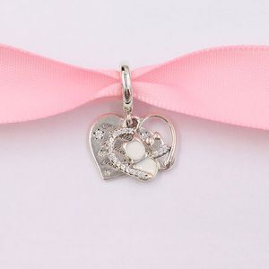 Andy Jewel authentische 925er-Sterlingsilberperlen, Katzenherzen, baumelnde Charm-Charms, passend für europäische Pandora-Schmuckarmbänder und Halsketten 799546C01