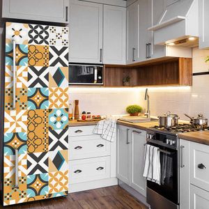 Funlife Kendinden Yapışkanlı Buzdolabı Kapı Mobilya Çıkartmalar Filmi Su Geçirmez Duvar Kağıdı Rulo Mutfak Bar Dolabı Vinil İletişim Kağıdı 210705