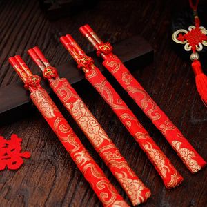 Chopsticks Dragon e Phoenix 2 para Talheres de Madeira Chinês Reutilizável Serviços de Talheres