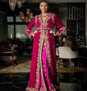 Eleganta Kaftan Arabiska Aftonklänningar med spets Vintage Lace Beaded Muslim Formell Prom Klänningar 2021 Golvlängd Lång turish Party Gown