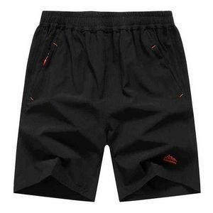 Pantaloncini tascabili con zip da uomo Vita elastica allentata Summer Beach Boardshorts Gasp Pantaloncini casuali Uomo Big Plus Size 6XL 7XL 8XL 9XL 10XL H1210