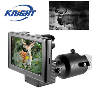 Nachtsicht-Zielfernrohr HD 1080P 4,3-Zoll-Display Siamese Scopes Videokameras Infrarot-Illuminator Taktisches Jagdzielfernrohr