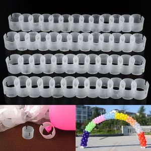 Party -Dekoration 50pcs Ballon Bogen Plastik Schnalle Ordner Clips Anschlüsse Hochzeits Geburtstag Dekor Holiday Festival Feier