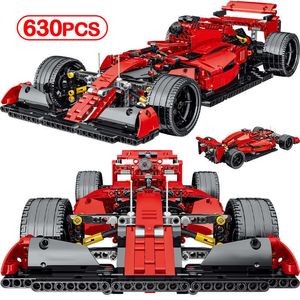 1100pcs stad skapare teknisk formel bilmodell tegel super drift racing fordon modell byggnad block leksaker för barn pojkar x0902