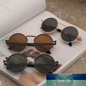 Luxusmarke, runde Herren-Sonnenbrille, Designer, cooler Trend, Vintage-Punk-Gothic-Sonnenbrille, für Männer und Frauen, klassisch, Unisex, Fabrikpreis, Expertendesign, Qualität