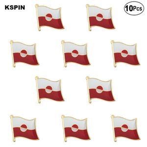 Greenland Flag Lapel Pin Flag badge Brooch Pins Badges 10Pcs a Lot
