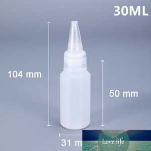 10 peças de frasco conta-gotas de plástico vazio de 30ml, recipiente de embalagem de material pe de alta qualidade para óleo de cola de loção