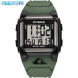 SYNOKE Sport Watch Men Alarm Military Shock Resistant Waterproof Wristwatch Man LCD Digital Male Electronic Watch Masculino G1022