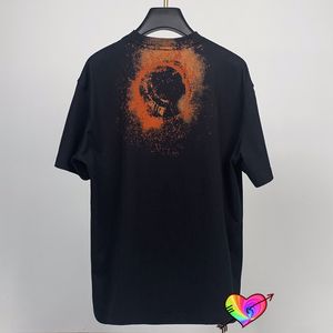 Casual Loose T-shirt Män Kvinnor 1: 1 Högkvalitativ Vortex Black Hole Logo Tee Lite toppar