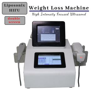 Intelligent Design Double Screen Liposonix Machine Body Slimming HIFU Wrinkle Removal Device Home Use