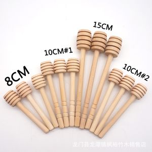 Honey Stick Wooden 8cm 10cm 15cm Long Mini Stirrer Honey Party Supply Spoon Stick Honey Jar Stick Stirrer