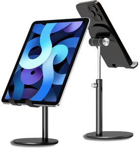 Tablet Stand,iPad Stand Holder Adjustable iPad Holder for Desk,Compatible with iPad 8,iPad Pro Air Mini and Other Tablets and Cell Phones Between 4"-12.9"