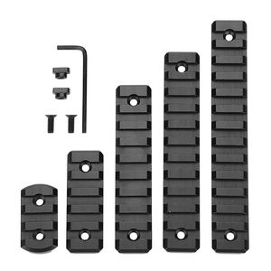 Acessórios táticos Novo Adapador de Montagens de Rifle de Rifle de Rifle de 21mm de Rifle M-Lok Rail de Alumínio Rails de Alumínio 5 7 9 11 13 Slots Mlok System System