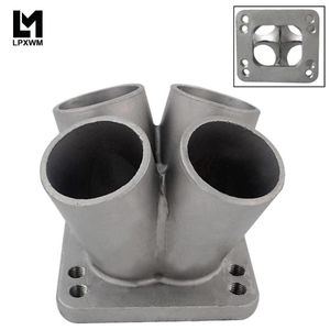 Wholesale steel headers for sale - Group buy Manifold Parts Cast Stainless Steel Turbo Header Merge Collector T3 T4 With Flange THM01
