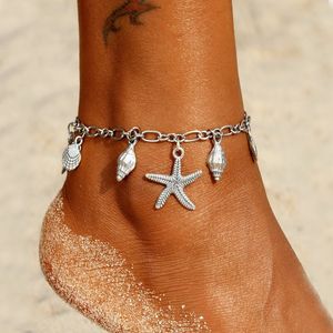 Pendant Anklets Women Bohemian Shell Anklet Bracelets On Leg Summer Beach Foot Chain Jewelry