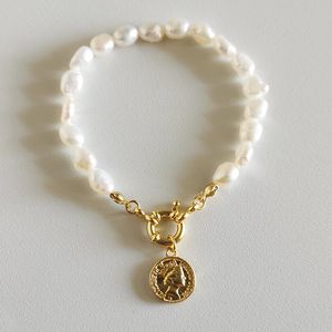 Silvology 925 Sterling Silver Natural Pearl Queen Charm dla kobiet Oświadczenie Modne Bransoletki 2021 Luksusowa Biżuteria