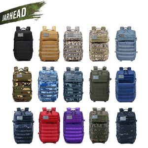 Ny stor kapacitet man armé taktisk camo ryggsäckar militära överfallssäckar utomhus 3p edc molle pack för vandring camping jakt y0803