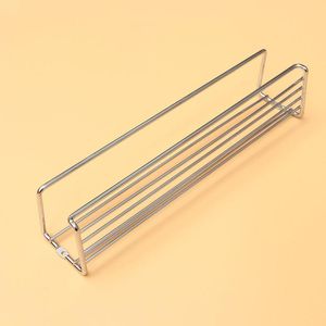 Ganci Binari 2 pezzi Portaspezie da parete in acciaio inossidabile Portaspezie da cucina Scaffale per condimenti (Argento)