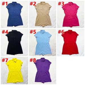 Yeni Yaz Kadınlar Süren Kısa Kollu Tulum Artı Boyut 2xl Şort Tulumları Bodycon Bodysuits Sıradan Siyah Kırmızı Atlama Takımları Düz ​​Renk Pantolonları DHL 5145